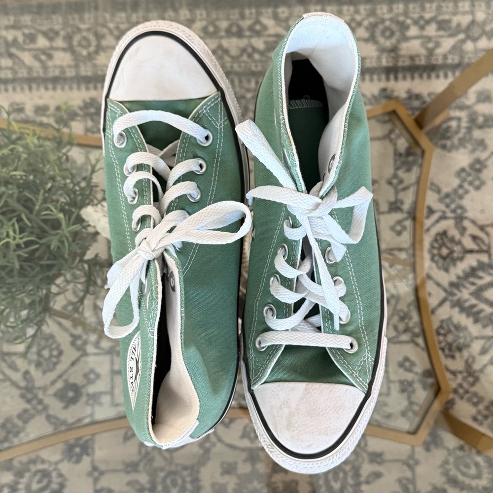 Converse Women's Sneakers - Light Green High-Tops